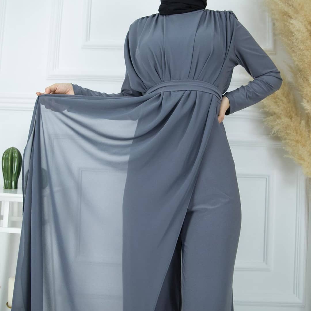 Şifon tulum sandy kumaş - Görsel 2