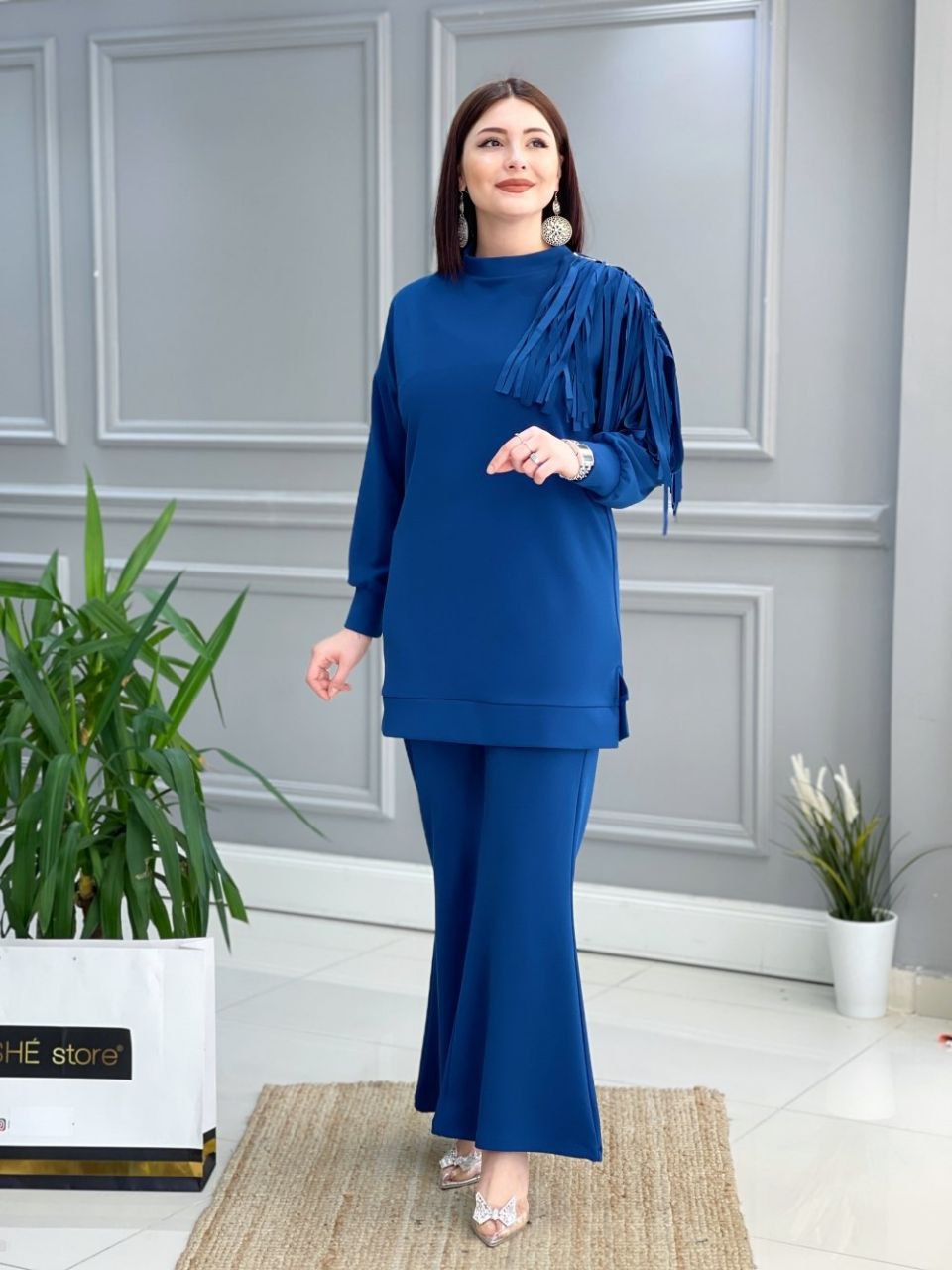 Tunik pantolon takım - Görsel 9