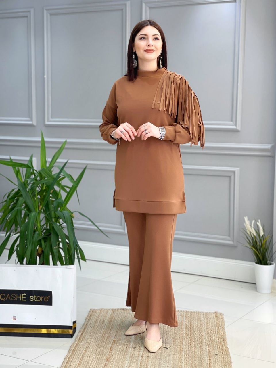 Tunik pantolon takım - Görsel 3