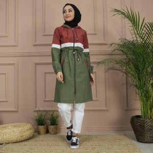 Kampanya kapşonlu trenç