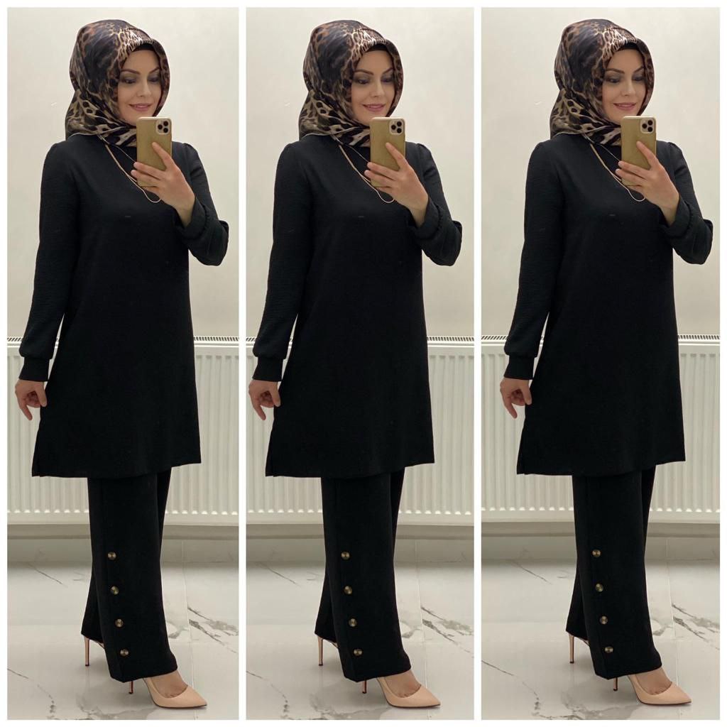 ikili takım ayrobin kumaş büyük beden - Görsel 2