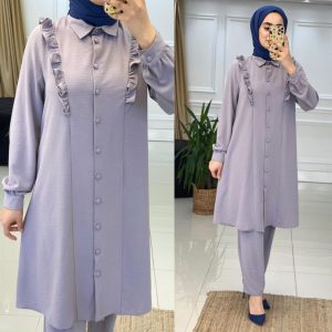 Büyük beden Tunik pantolon takım