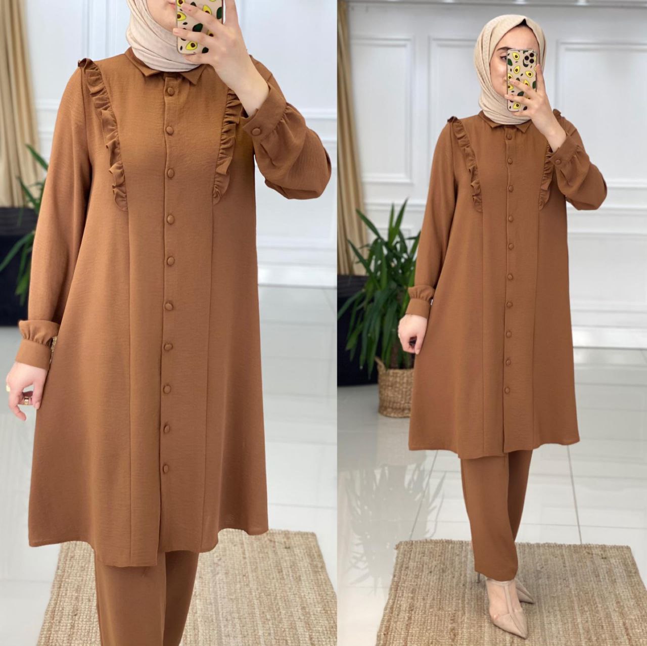 Büyük beden Tunik pantolon takım - Görsel 5
