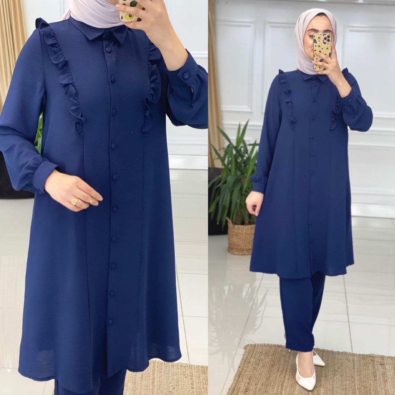 Büyük beden Tunik pantolon takım - Görsel 4