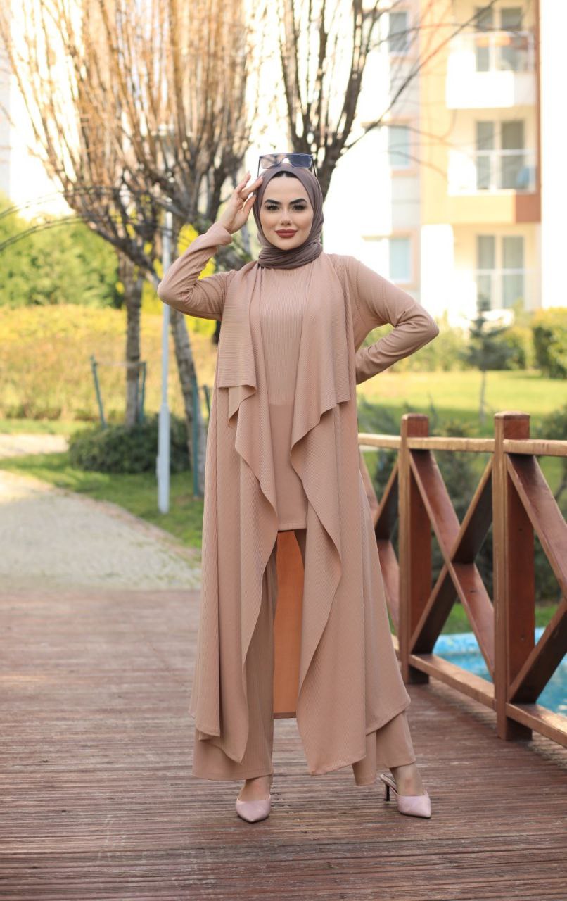 Tunik pantolon hırka 3 lü takım