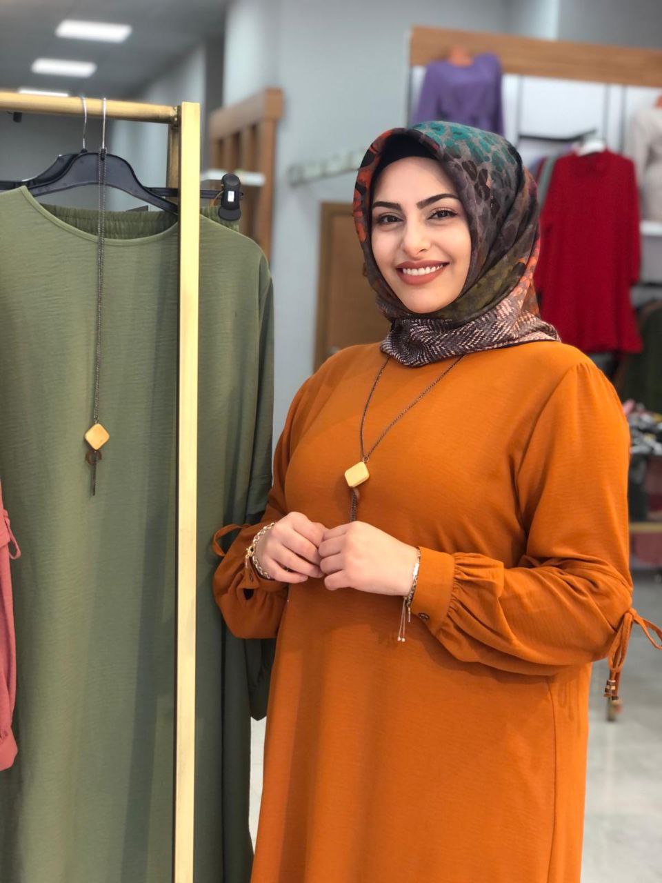 Büyük beden ayrobin kumaş takım - Görsel 2