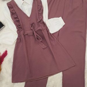 Üçlü pantolon takım ayrobin kumaş