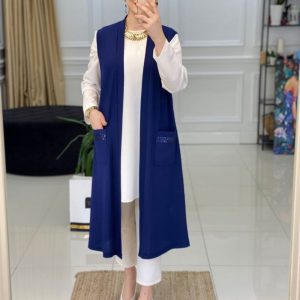 Büyük beden yelek kaşkorse kumaş