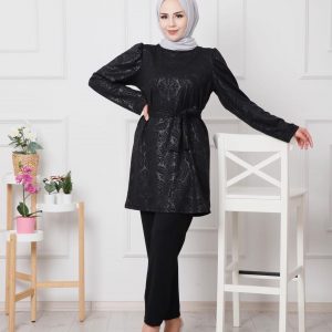 Yakma desen tunik takım