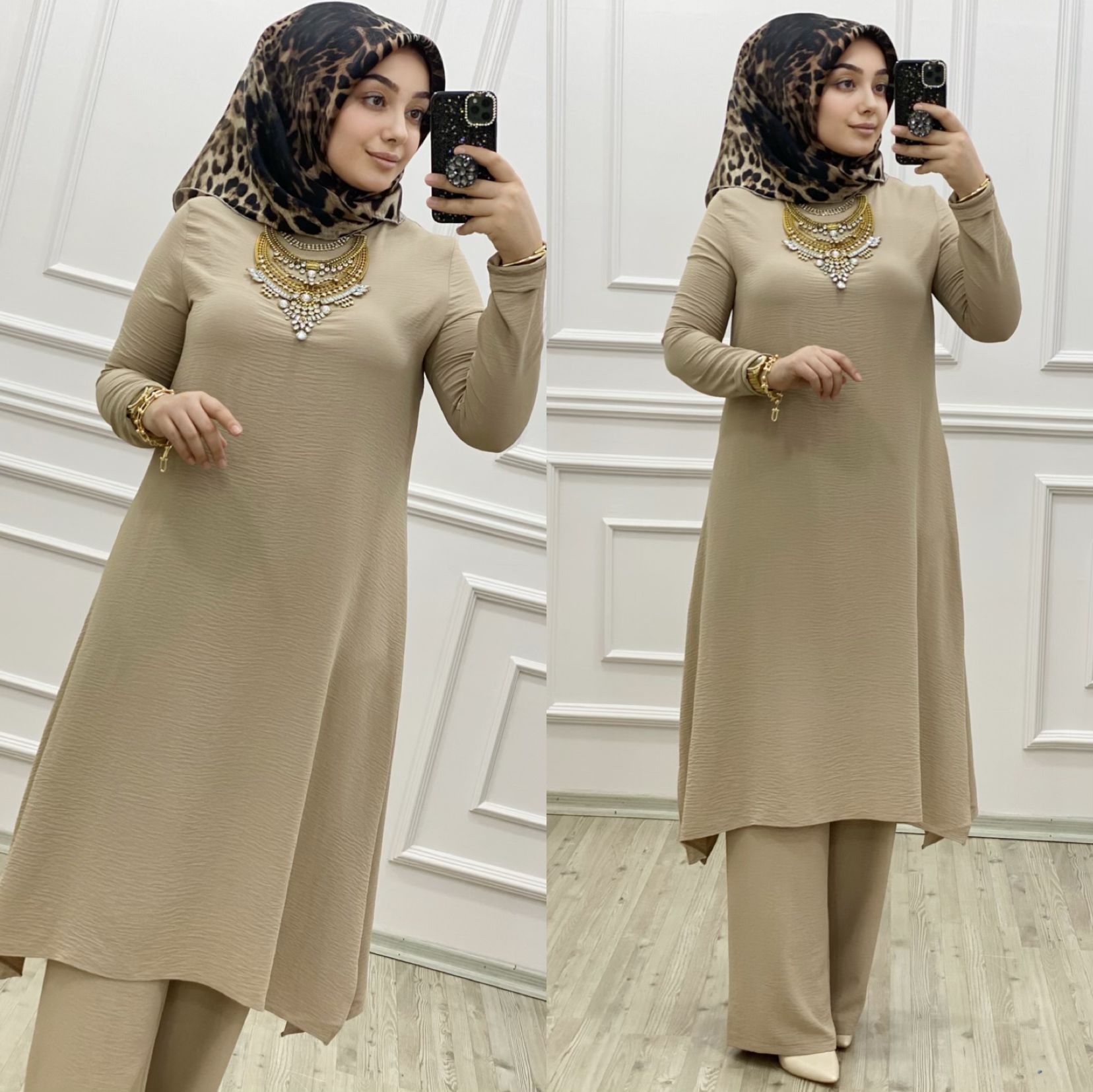 Ayrobin tunik takım büyük beden - Görsel 9