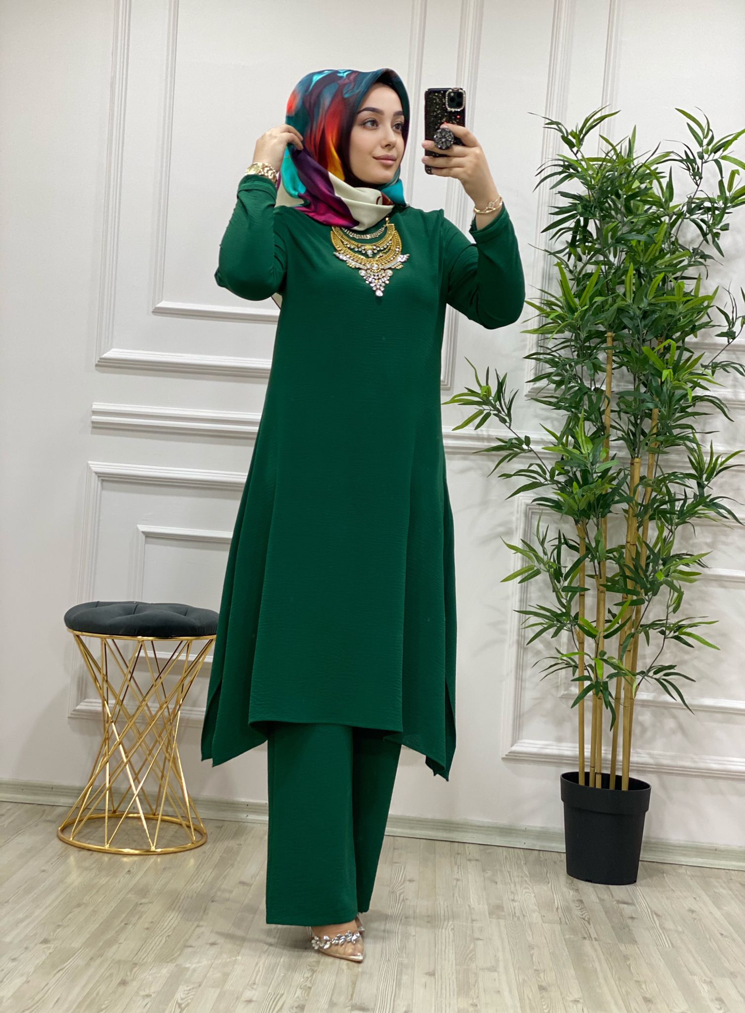 Ayrobin tunik takım büyük beden - Görsel 3