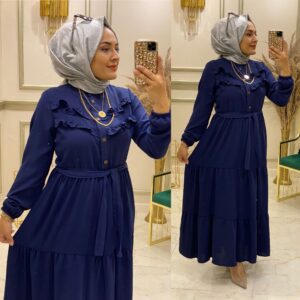 Ayrobin kumaş elbise