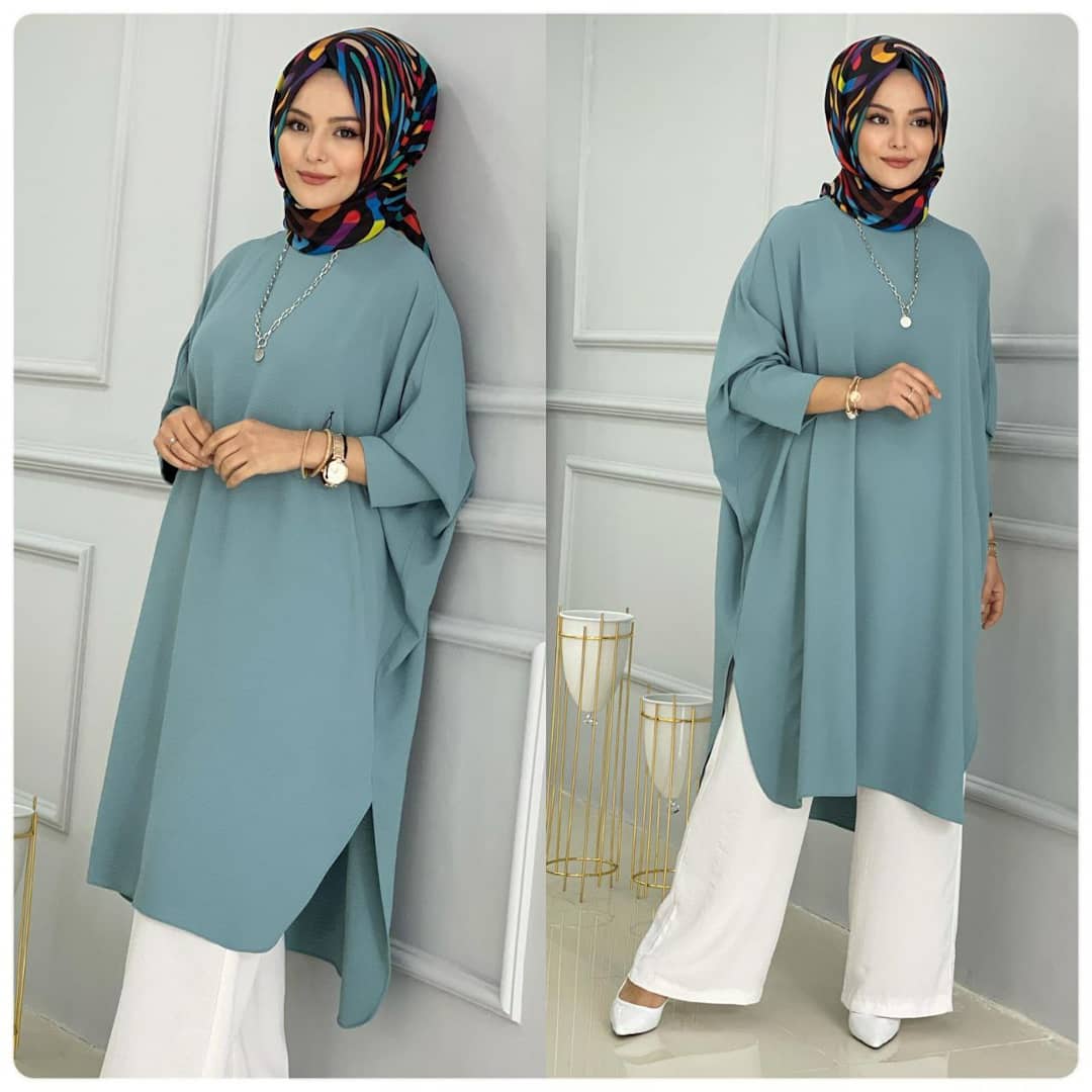 Sanem tunik ayrobin kumaş - Görsel 3