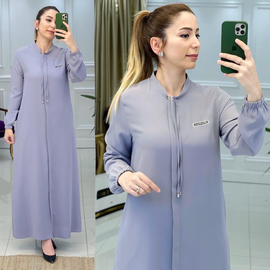 Fermuarlı ferace linda kumaş - Görsel 3