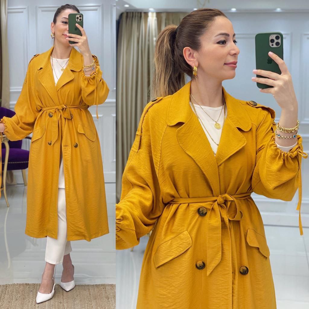 Ayrobin trenç büyük beden - Görsel 6