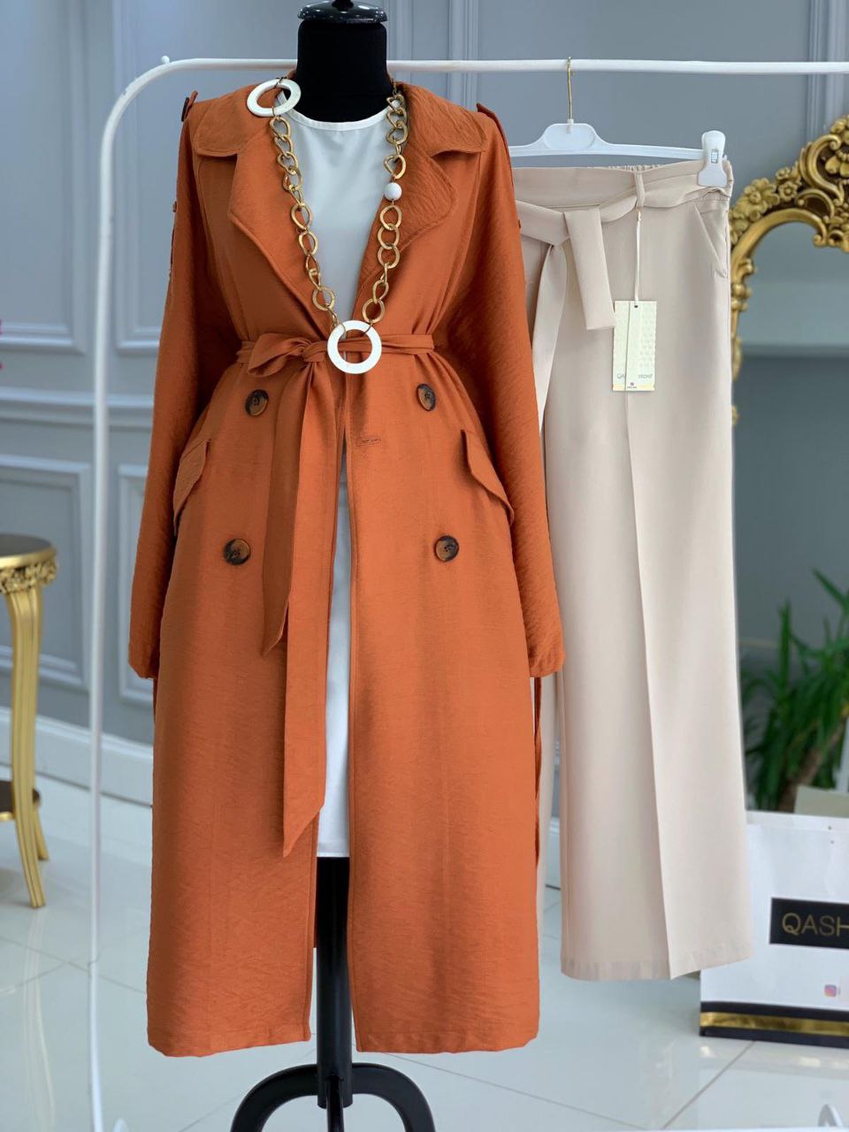 Ayrobin trenç büyük beden - Görsel 3