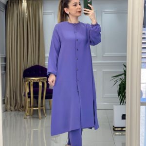 ithal krep kumaş tunik takım