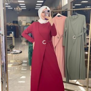 Kuş gözlü elbise krep kumaş