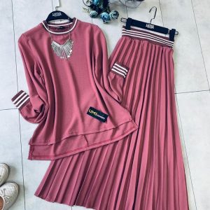 Etek bluz takım ayrobin kumaş