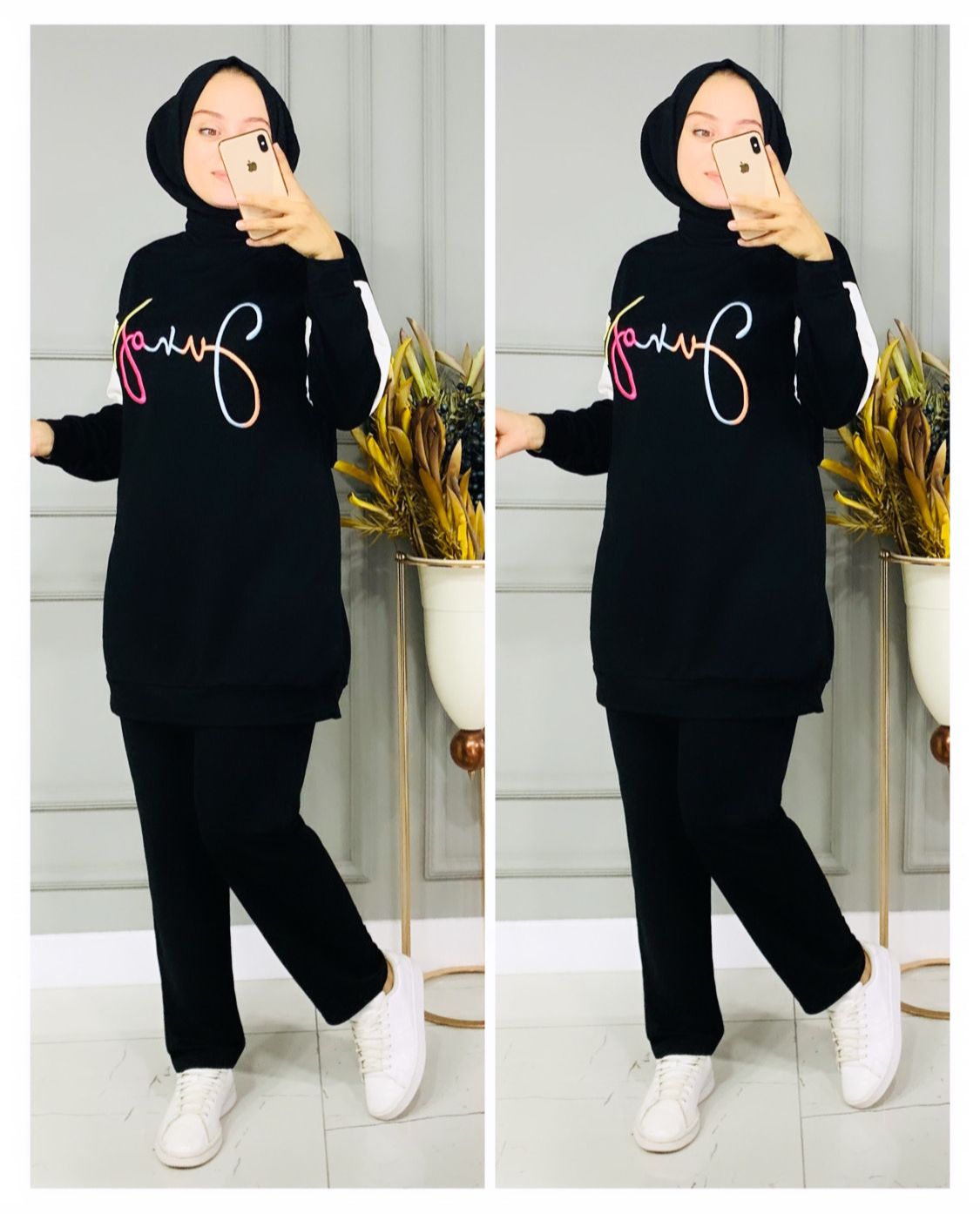 Nakışlı ikili spor takım