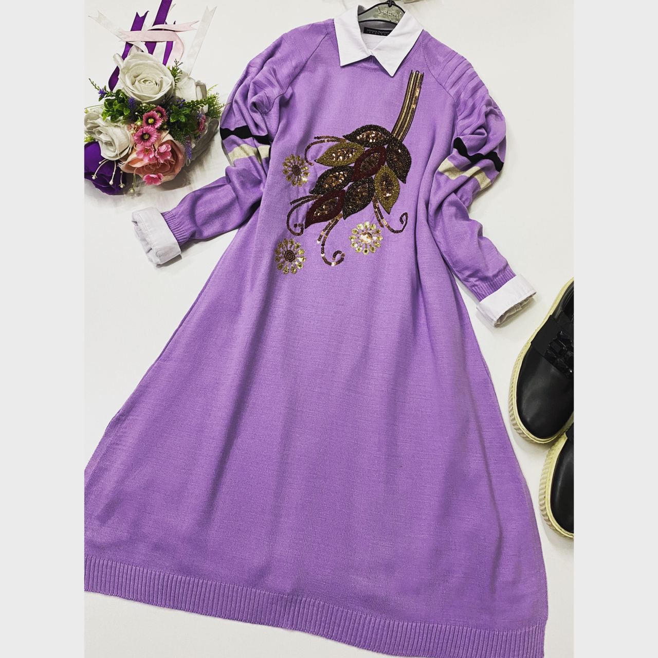 Triko kumaş tunik