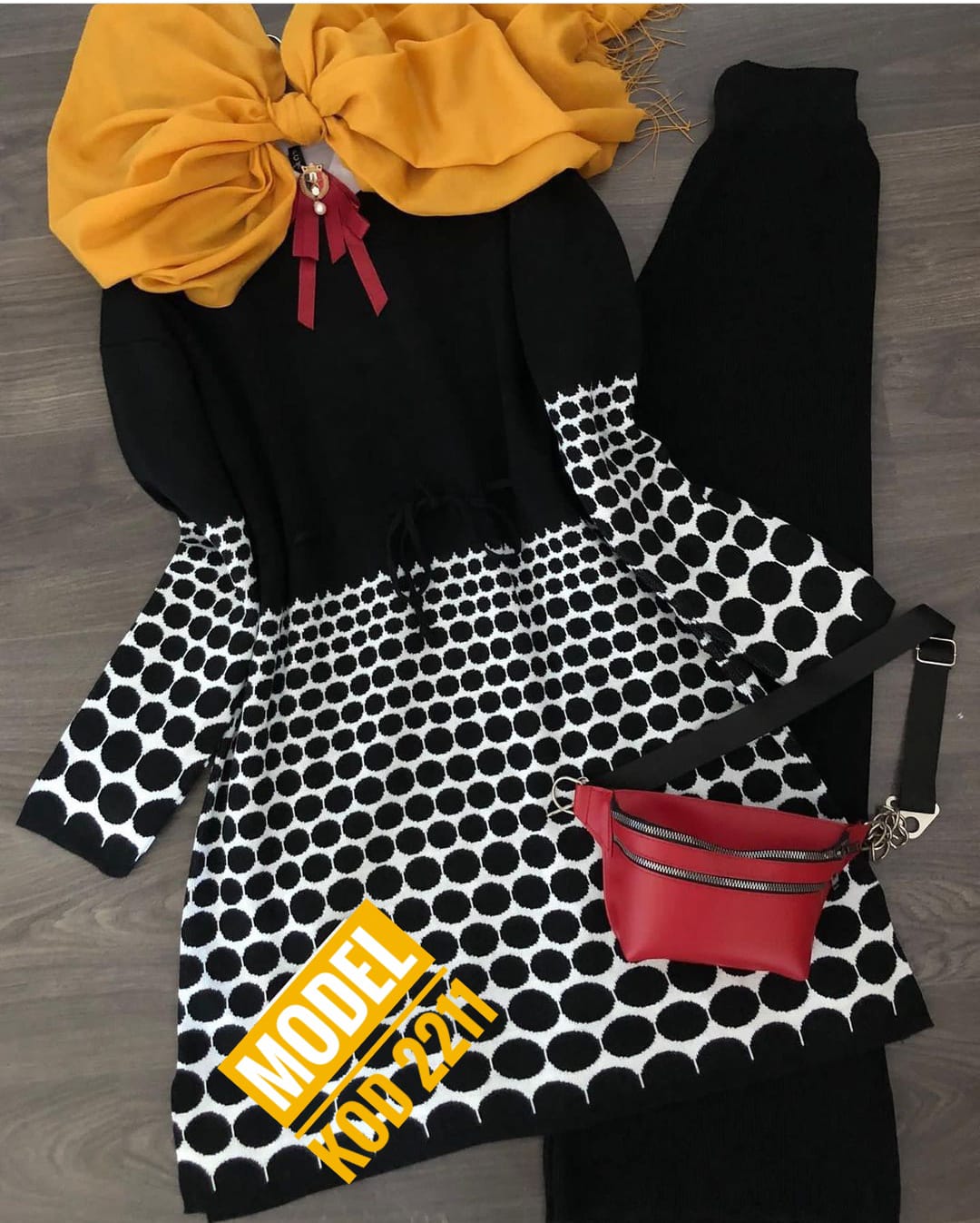 Triko etek tunik takım - Görsel 5