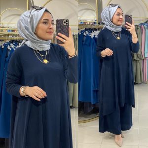 Salaş tunik pantolon takım örme kumaş