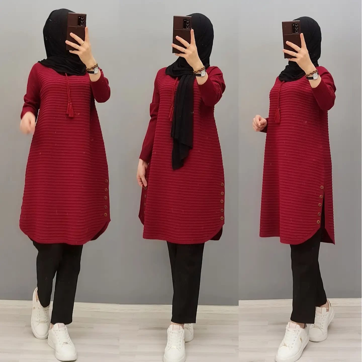 Triko Kumaş tunik - Görsel 4