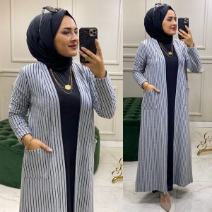 ikili takım Fitilli örme triko kumaş
