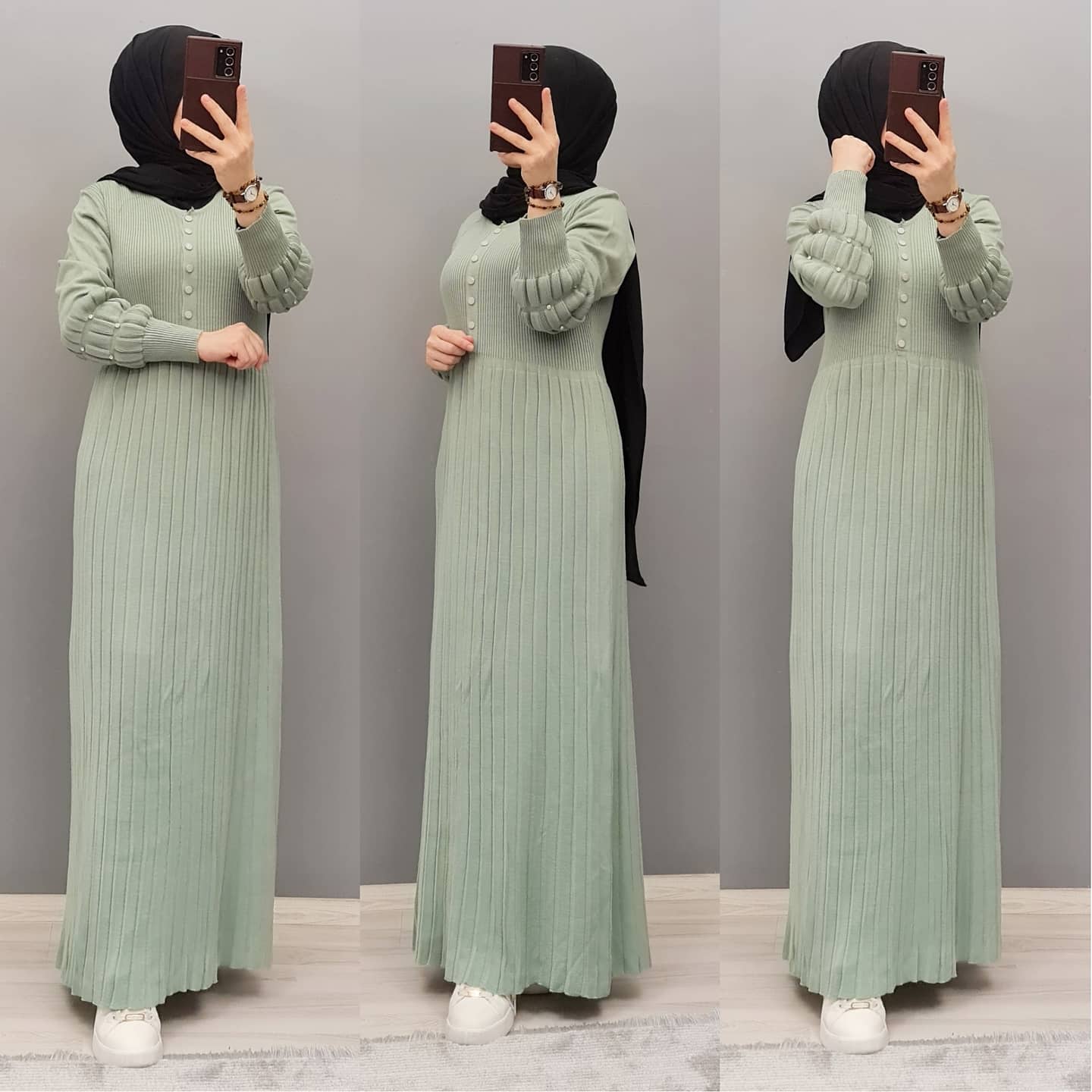 Yeni model triko elbise - Görsel 7
