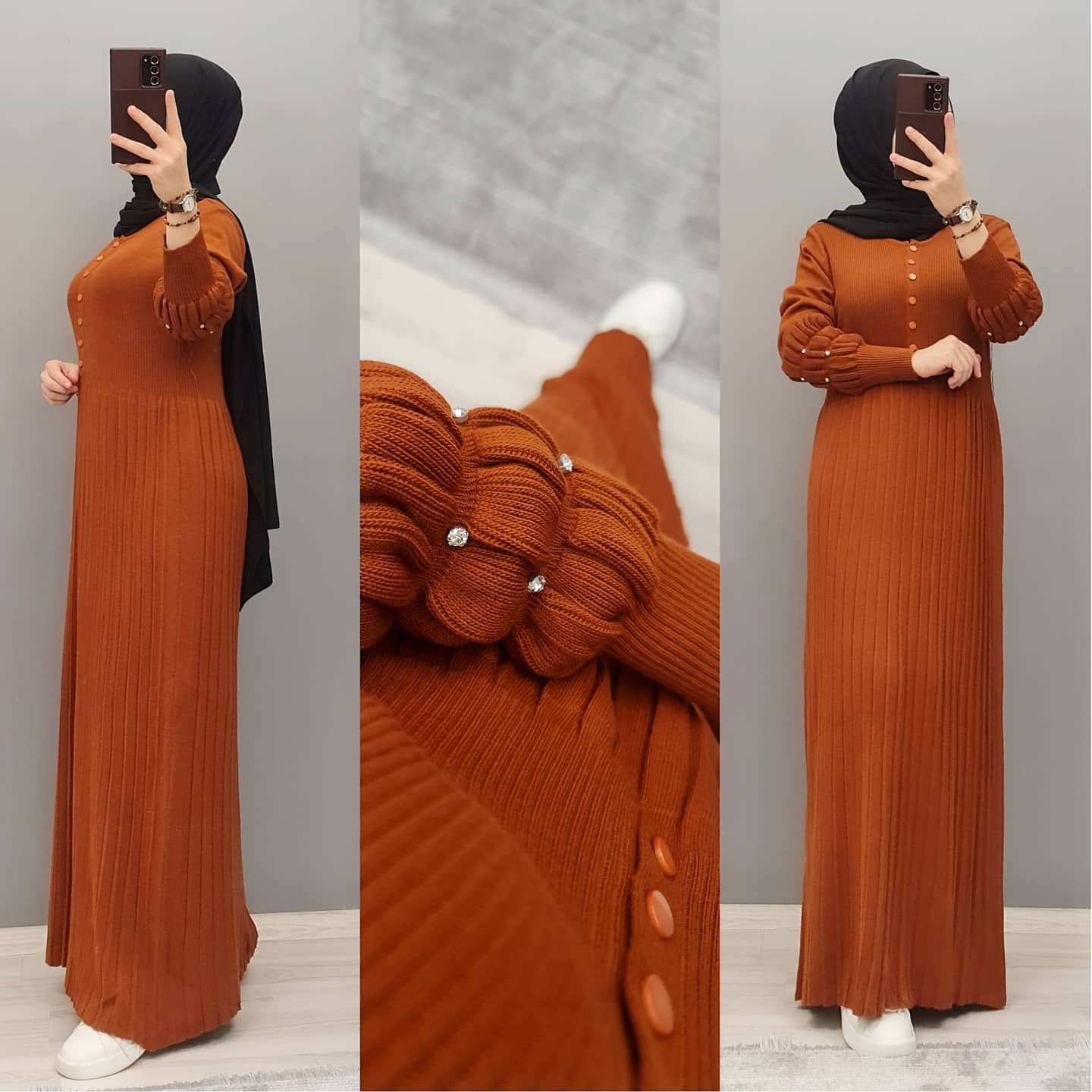 Yeni model triko elbise - Görsel 4