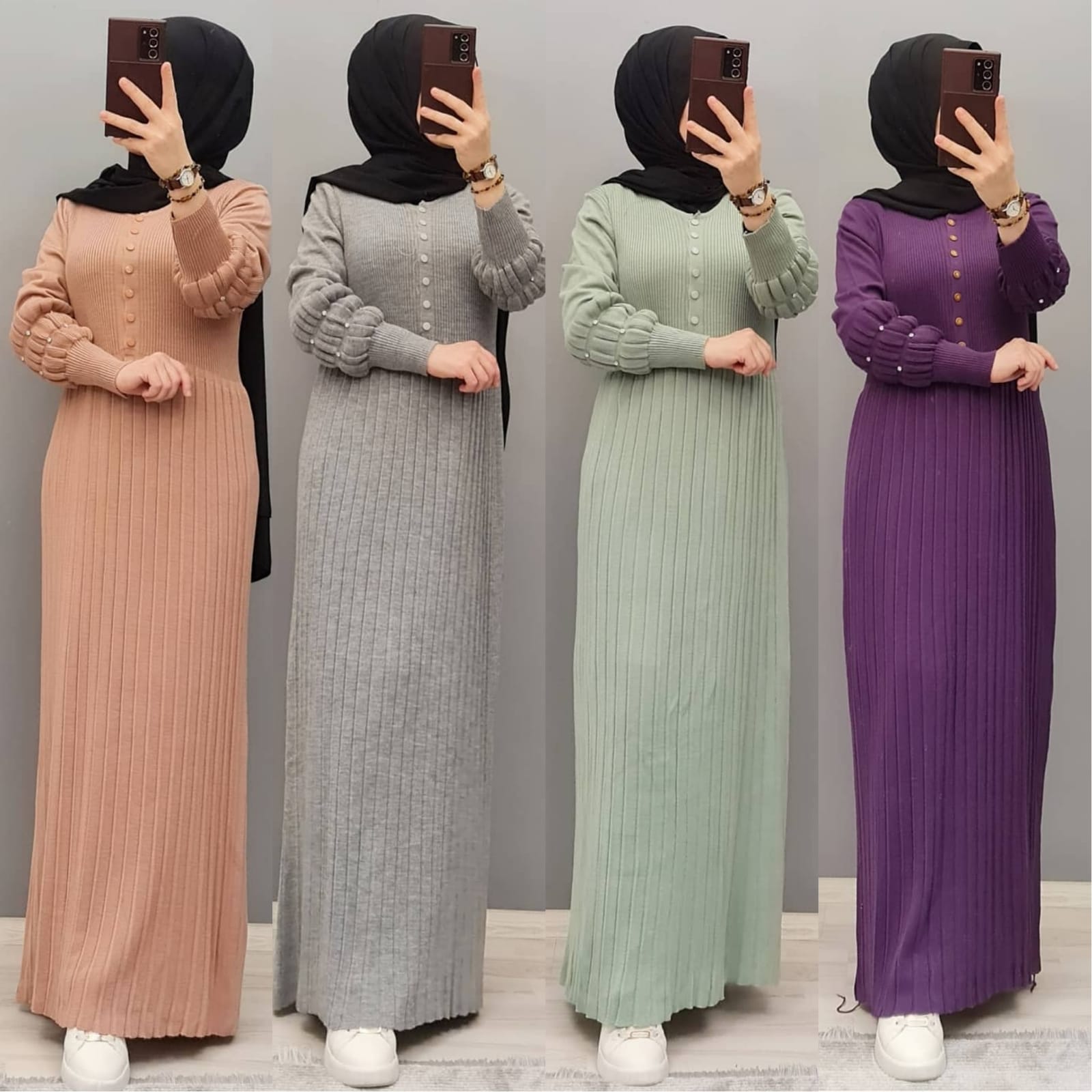 Yeni model triko elbise - Görsel 2