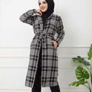 Kuşaklı cepli kaşe kap