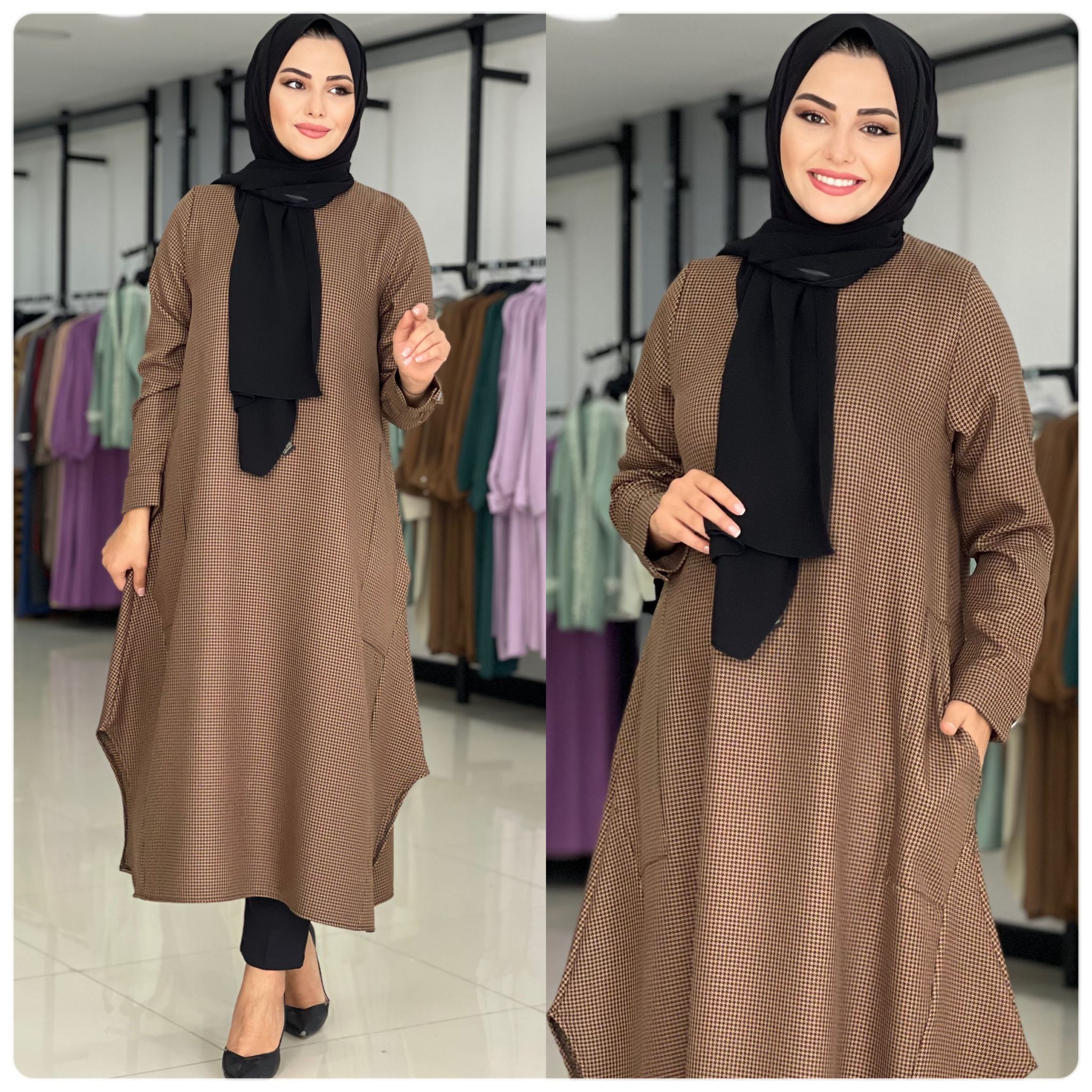 Kazayağı salaş tunik - Görsel 7