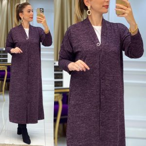 Büyük beden uzun triko hırka