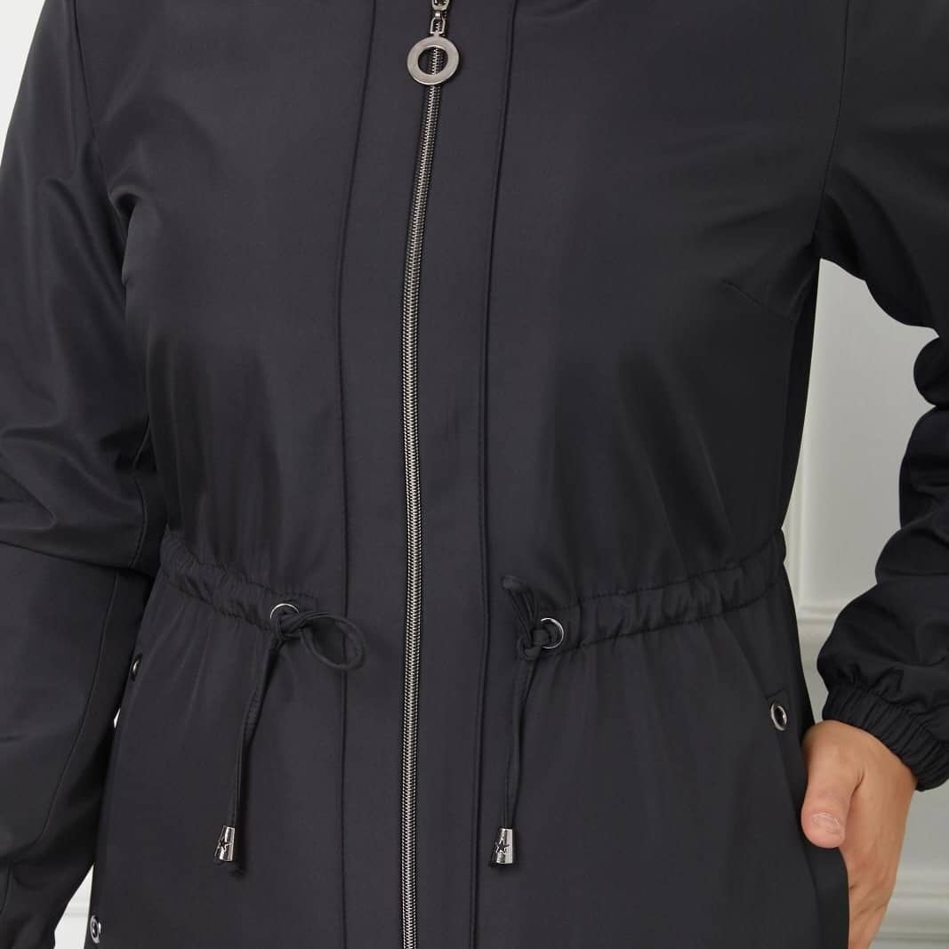 Kürklü kaban fermuarlı - Görsel 6