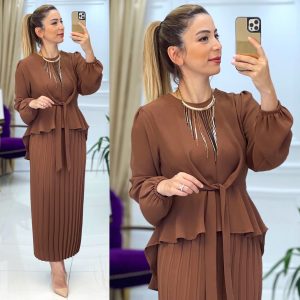 Etek takım 1.sınıf ithal krep kumaş