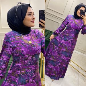 Batik desen büyük beden elbise