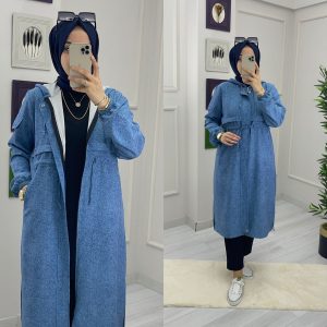 Büyük beden krep kumaş kap