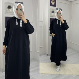 Büyük beden elbise iki iplik kumaş