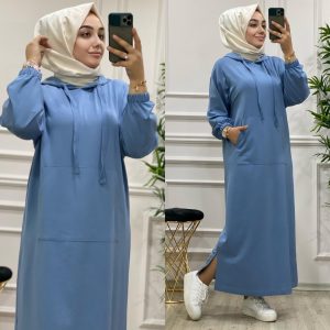 Spor iki iplik kumaş elbise