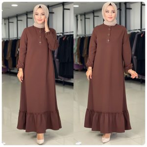 Krep kumaş elbise büyük beden