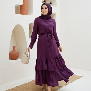 Kat kat elbise viskon kumaş