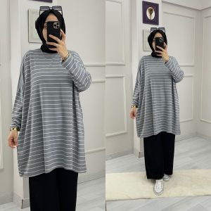 Rahat büyük beden tunik takım