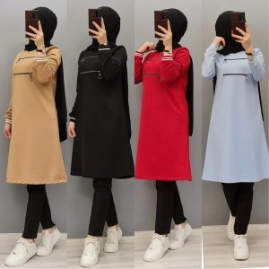 Spor tunik üç iplik kumaş