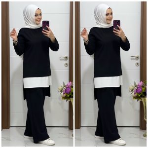 Büyük beden spor tunik takım