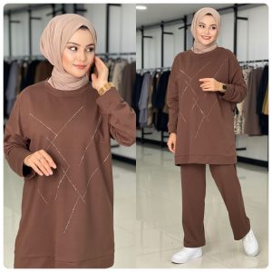 Büyük beden tunik pantolon takım