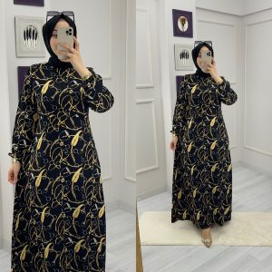 Zincir desen mevsimlik elbise