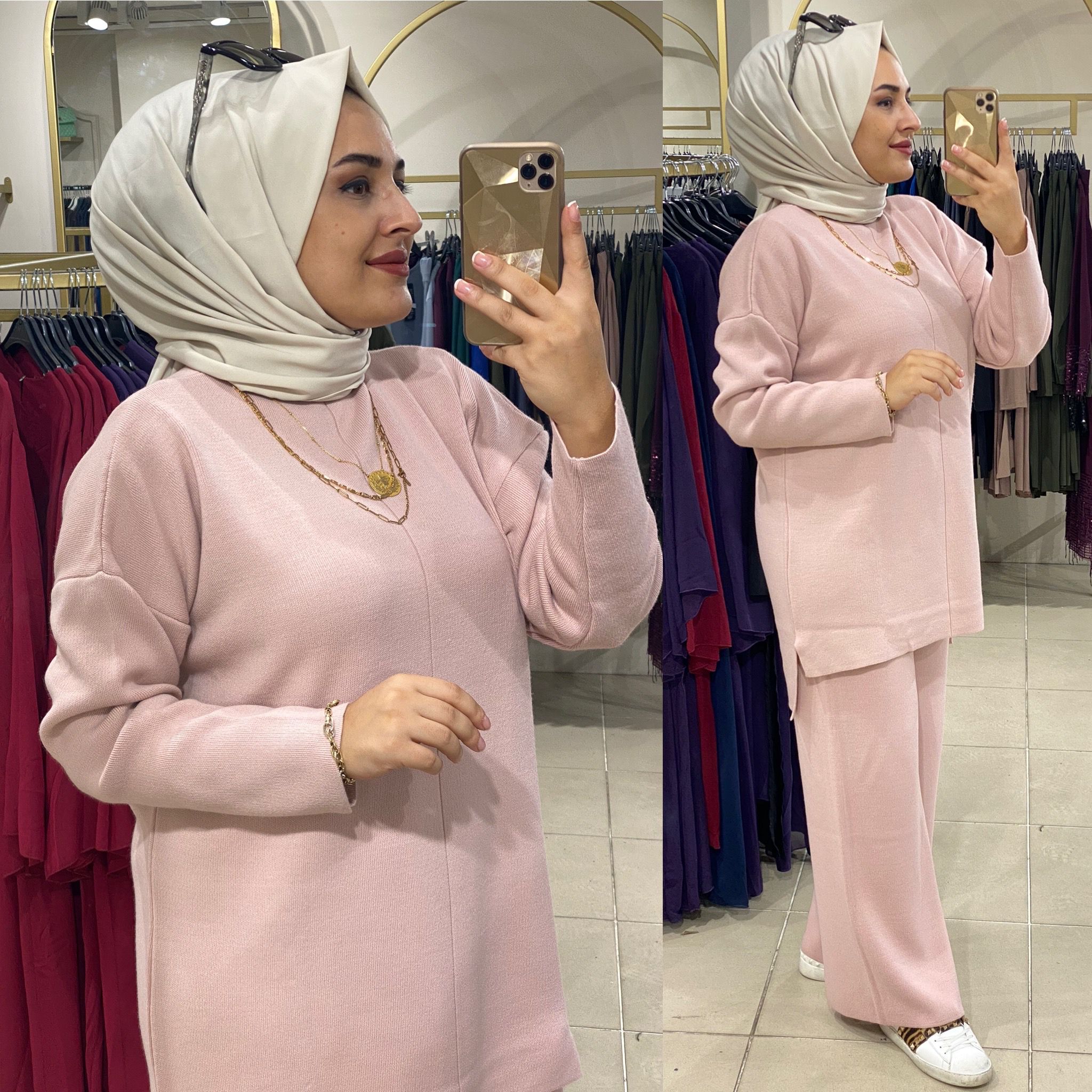Triko tunik pantolon takım - Görsel 11