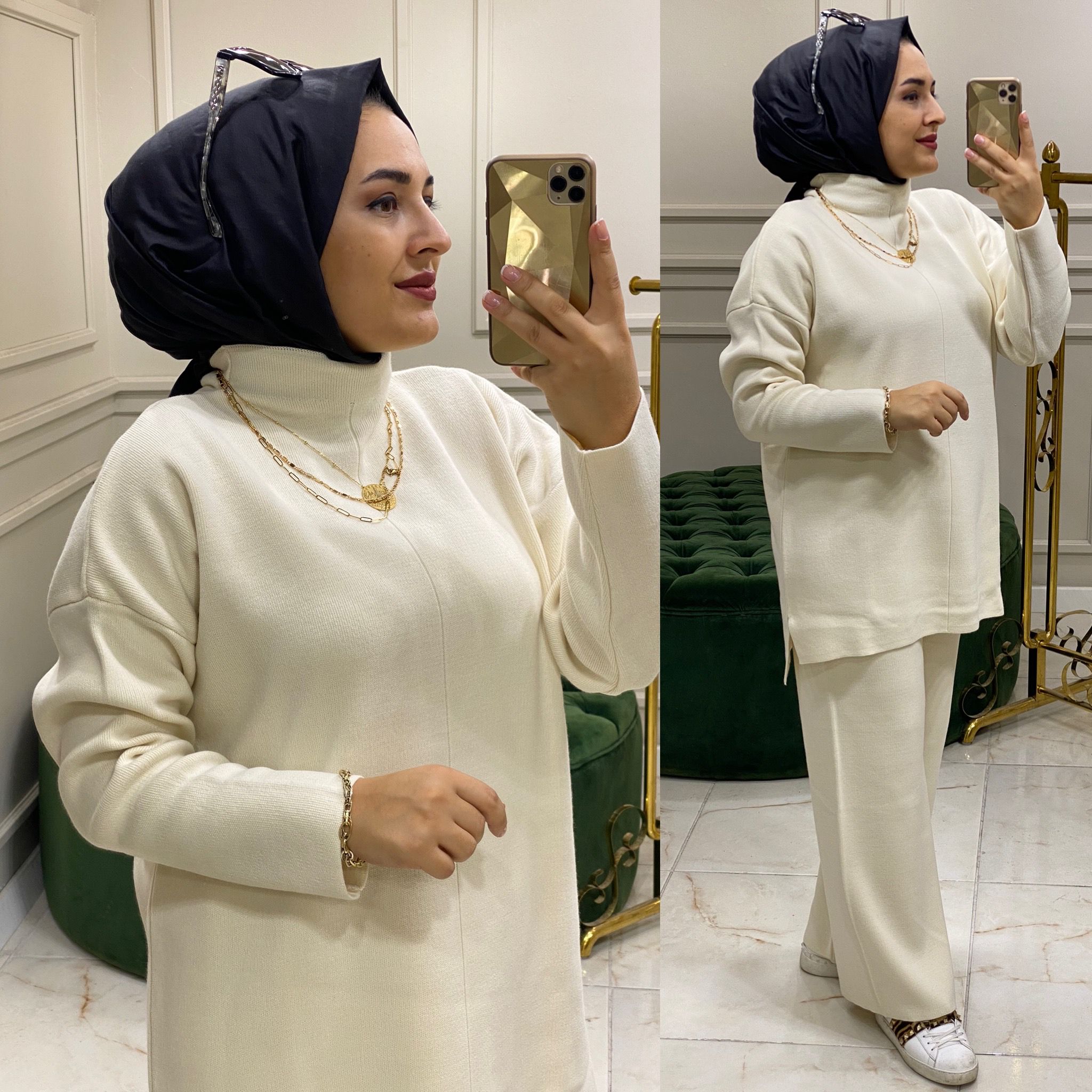 Triko tunik pantolon takım - Görsel 10